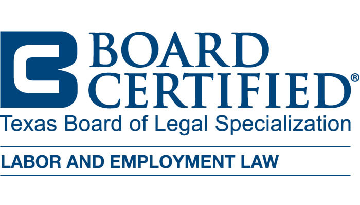 Logo Of Board Certified Texas Board Of Legal Specialization By Labour And Employment Law