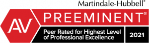 Logo Of Av Preeminent® Certificate By Martindale Hubbell